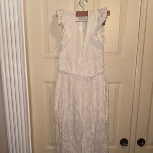 Chantilly lace midi dress